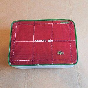 NWT Lacoste Twin / Twin XL Duvet Set Chili Pepper